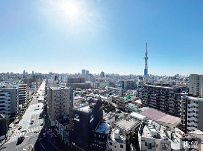 キャッスルマンション亀戸立花弐番館　14階　最　上階　角　部屋　空室の展望