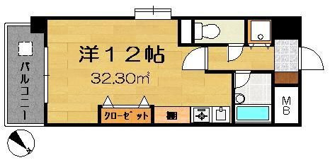【間取り】 | アド・ムーン博多 | 現況優先。