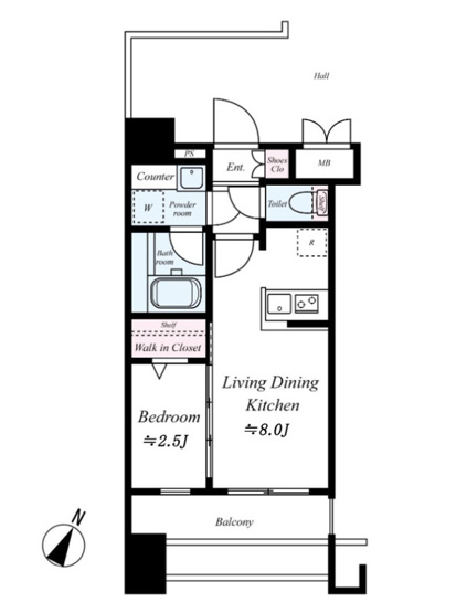 【間取り】 | グランフォーレプライム六本松Ⅱ