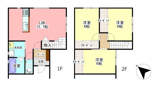 宇土市新町１丁目の中古一戸建の間取り|リビング15.7帖、家族が自然に集まる広さ。