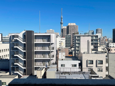 【展望】 | クレール住吉　8階　最　上階　角　部屋　69.55㎡