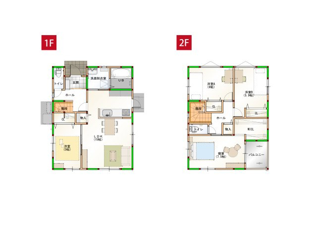 高知市桟橋通建売③の区画図|駐車3台可能なカースペース付き♪※画像はイメージです。