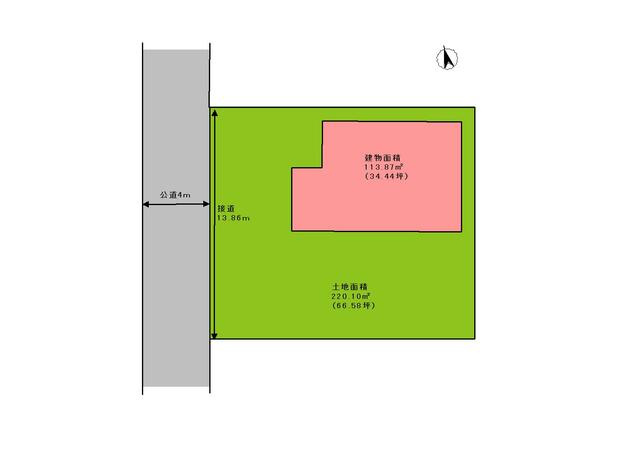 富士宮市星山の中古一戸建|区画図