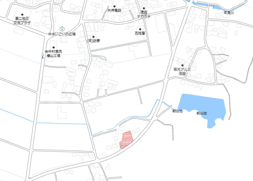 北諸県郡三股町大字樺山の売地の土地図