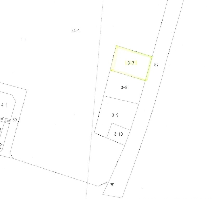 真岡市並木町２丁目の区画図