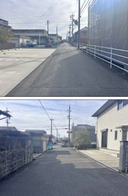 【前面道路含む現地写真】 | 四日市市石塚町 | 前面道路