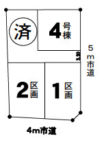 入間市上藤沢　4号棟　新築戸建　　の区画図