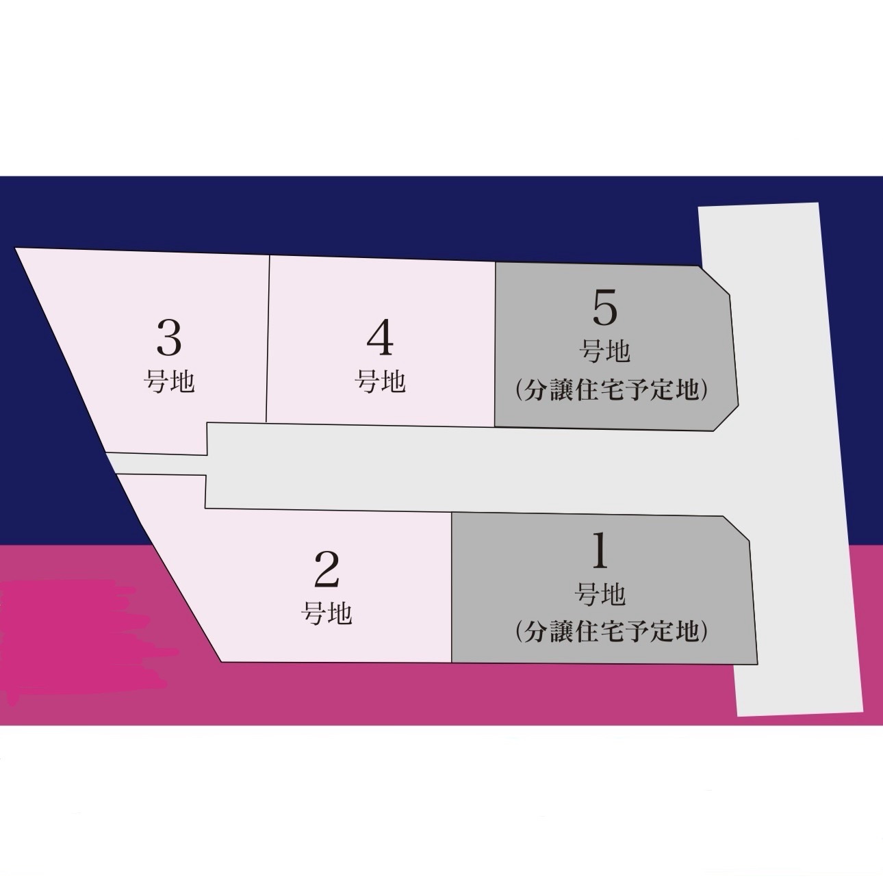 プランタウン清末鞍馬Ⅲの区画図