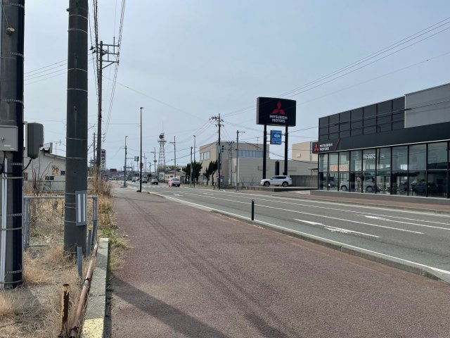 【売店舗】由利本荘市石脇の周辺|前面道路は国道7号線となります。