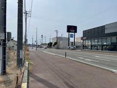 【周辺】 | 【売店舗】由利本荘市石脇 | 前面道路は国道7号線となります。