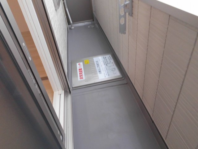 クレール林崎のバルコニー