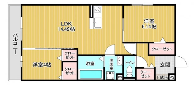 クレール林崎の間取り