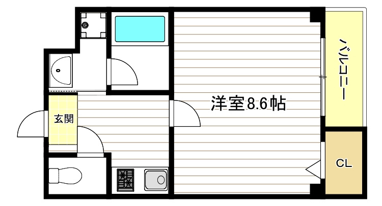 ソリティア桃谷の間取り