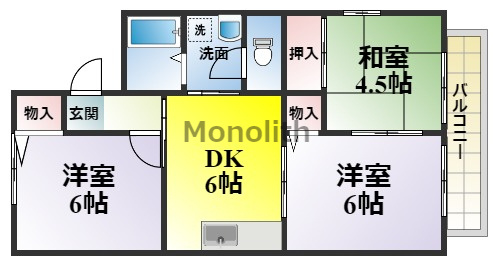 サングレースAの間取り