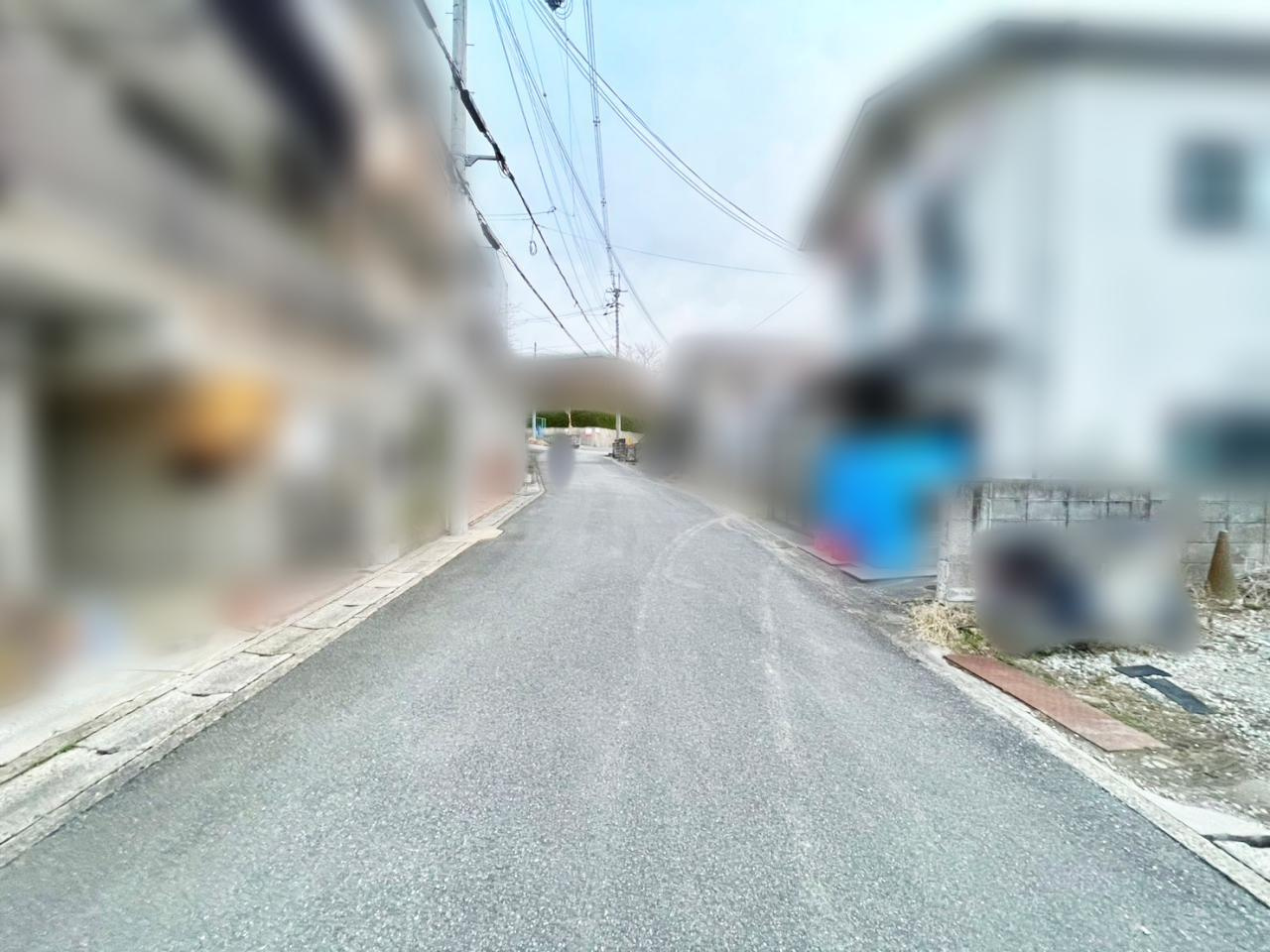 売土地　曽我部町南条竹谷の前面道路含む現地写真