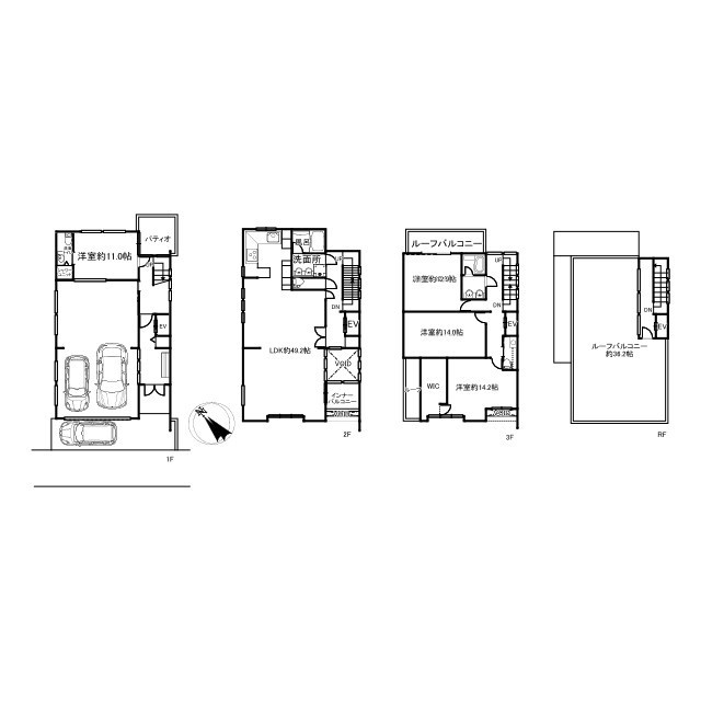 渋谷区南平台町　建築条件付売地のその他|LDK約50帖の大型4LDK 　延床面積：477.29㎡　建物参考価格：92800万円
