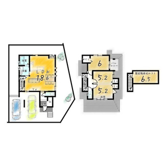 【間取り】 | 静市市原町　新築戸建【2026年6月完成済】