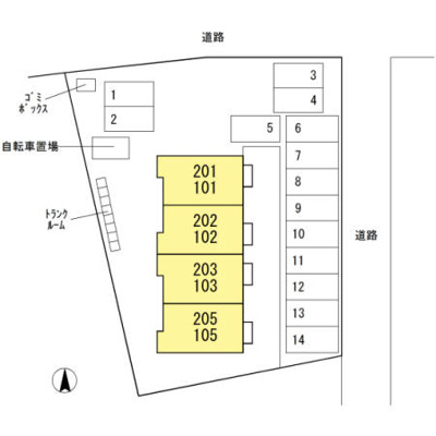 【区画図】 | D-rooｍなかよん