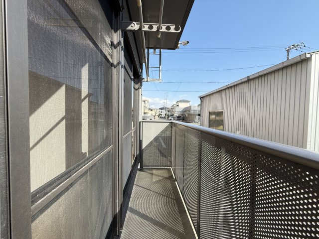 シャーメゾン札場B棟のバルコニー