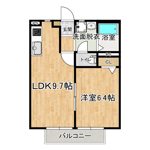 シャーメゾン札場B棟の間取り