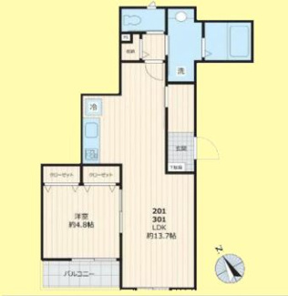【間取り】 | カーサカルダ大崎 | カーサカルダ大崎　は三都市アース中延店へお任せください！