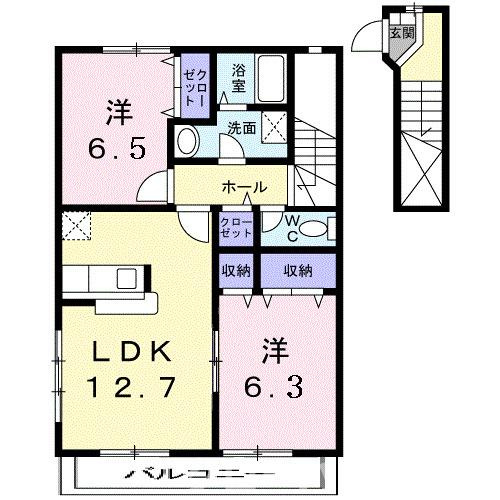 エイトパル　Ｂの間取り