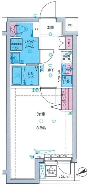 ＭＡＸＩＶ亀戸水神ＧＥＮＯＶＩＡ　ｓｋｙｇａｒｄｅｎの間取り