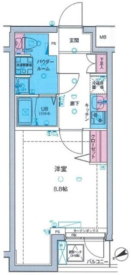 【間取り】 | ＭＡＸＩＶ亀戸水神ＧＥＮＯＶＩＡ　ｓｋｙｇａｒｄｅｎ