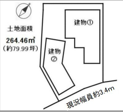 東浦町大字緒川字西高岨の区画図