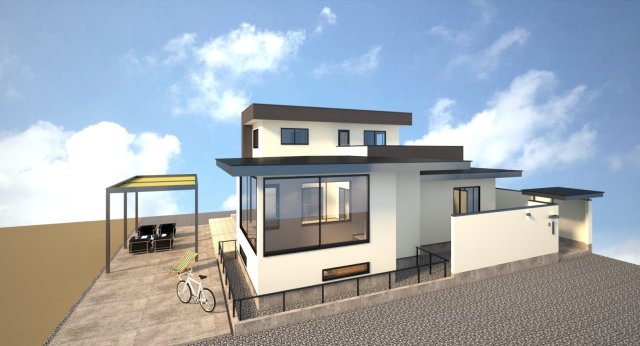 太田市粕川町中古戸建の外観パース|外観パースです