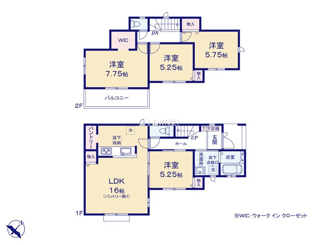 【間取り】 | 新築戸建／富士見市上沢２丁目（全1棟）