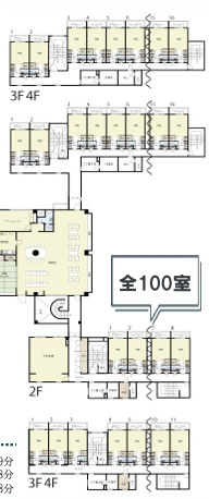 野洲市上矢　寮の間取り