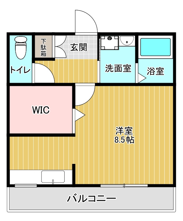 プランドール岡本の間取り