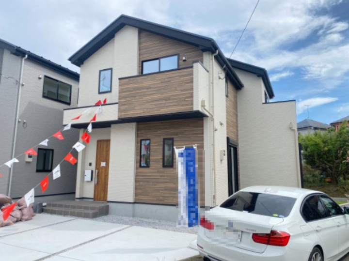 祝　成約済み　八王子市　石川町　新築戸建て　１期の外観|～仲介手数料無料☆八王子ひなた不動産～八王子市町石川町　新築戸建て

