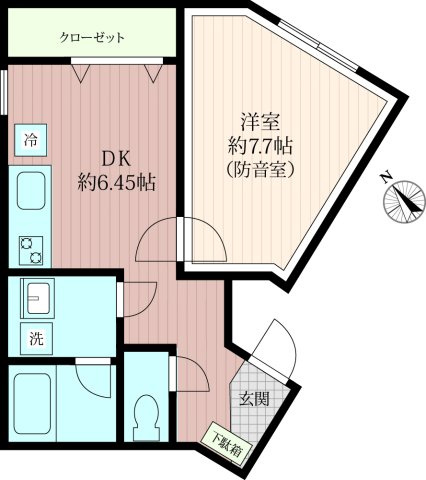 「防音マンション」VORT南常盤台レジデンスの間取り