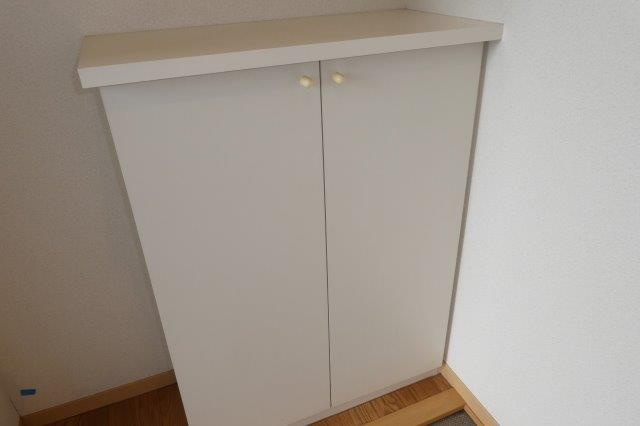 ソレイユ中島Aの玄関|シューズボックス