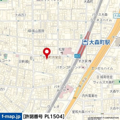 【地図】 | エクセレントシティ大森町駅前