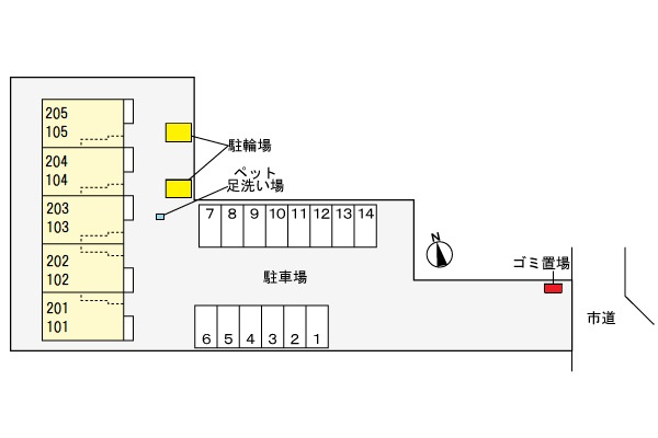ジャンティ　Ⅱの区画図