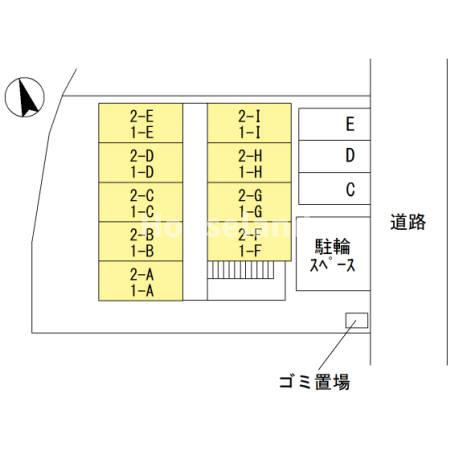 ヴィラ栄谷の区画図