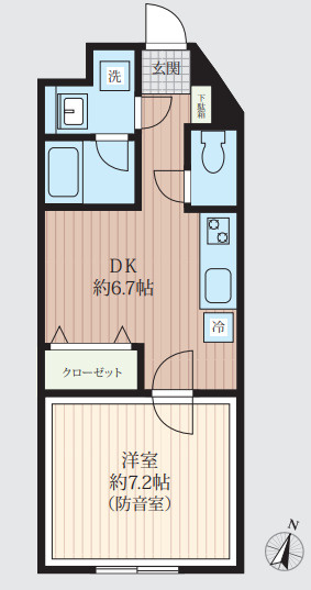 「防音マンション」VORT南常盤台レジデンスの間取り