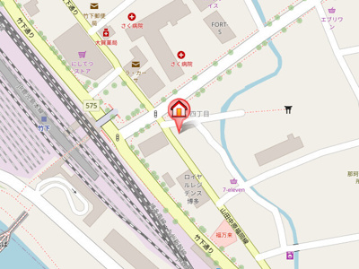 【地図】 | リファレンス竹下駅前　★プライスホームなら仲介手数料が割引価格です★