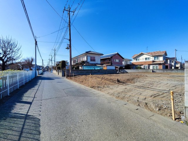 本庄市柏１丁目　の前面道路含む現地写真|現地前面道路