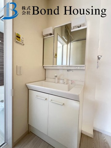 インナーガレージハウス　東二見3期　新築戸建の独立洗面台