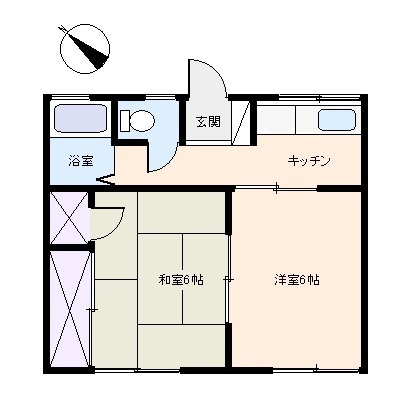 M0049R　シティハイム翔壱番館の間取り