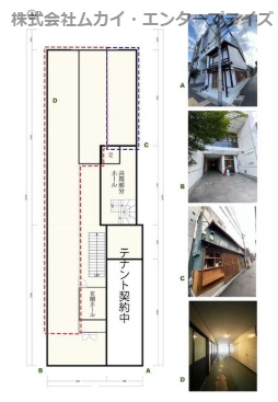 下京区綾西洞院町　貸店舗の間取り