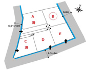 高崎市下斎田町売地　Ｂの画像