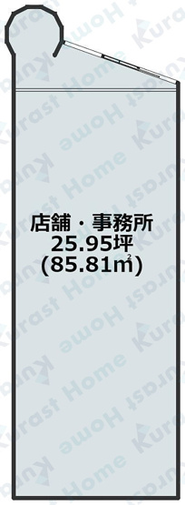 【間取り】 | 岡2丁目路面テナント