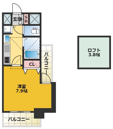 【間取り】 | プレサンス名古屋駅前アクシス | 間取りです。