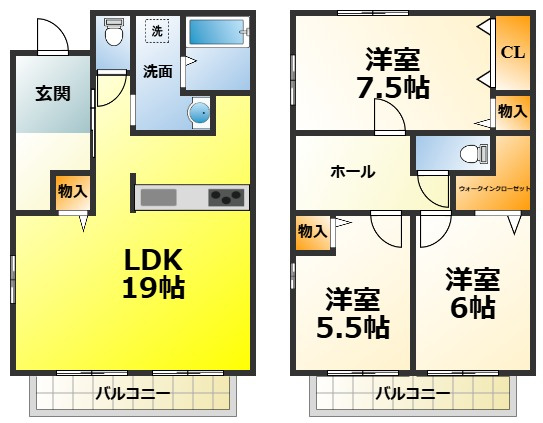 ヴィラ堂筋Ｃの間取り