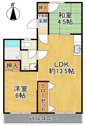 【間取り】 | エルハイツ金剛